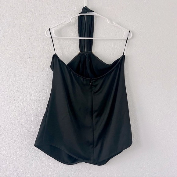 Jason Wu Front Bar Black Halter Top Size 12 - Picture 7 of 10